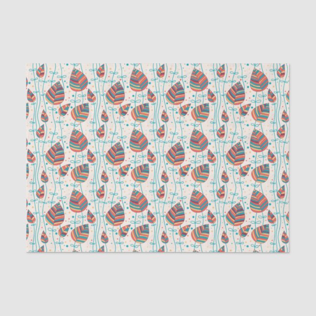 Papel De Seda Teste padrão floral 5 2 (Frente )