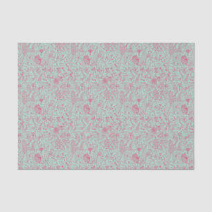 Papel De Seda Teste padrão floral bonito do verão