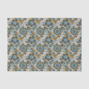 Papel De Seda Teste padrão floral do vintage