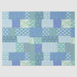 Papel De Seda Teste padrão floral dos retalhos do falso de Boho