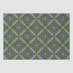 Papel De Seda Teste padrão floral quadrado diagonal