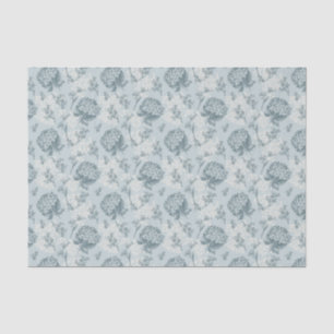 Papel De Seda Teste padrão floral retro com flores do viburnum