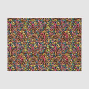 Papel De Seda Teste padrão Funky