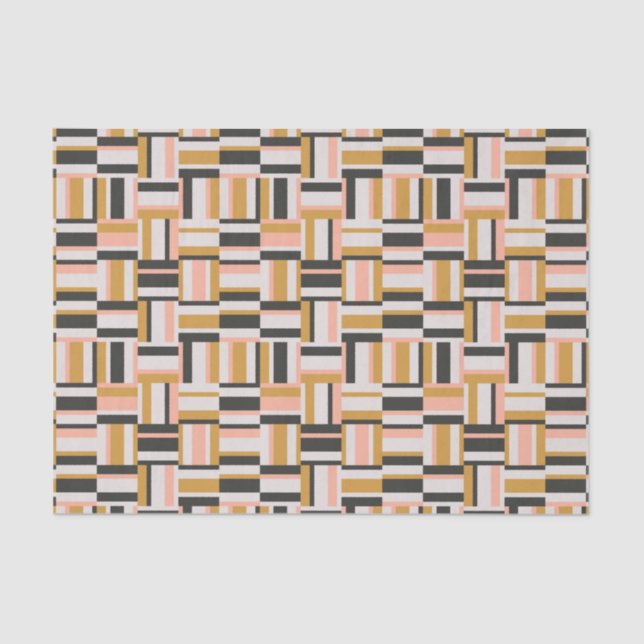 Papel De Seda Teste padrão geométrico da forma (Frente )