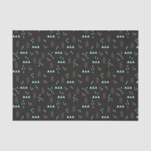 Papel De Seda Teste padrão geométrico da noite do país das