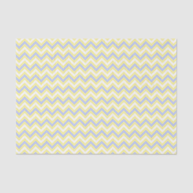 Papel De Seda Teste padrão Pastel de Chevron (Frente )