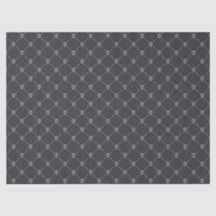 Papel De Seda Teste padrão preto cinzento do Dia das Bruxas do