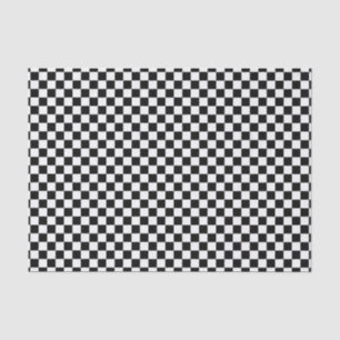 Papel De Seda Teste padrão preto e branco das verificações