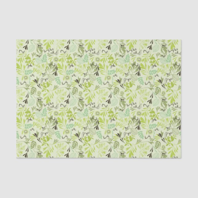 Papel De Seda teste padrão que indica pássaros de bebê pequenos (Frente )