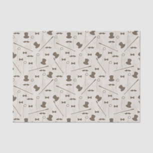 Papel De Seda Teste padrão retro para o homem 2