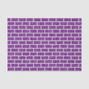 Papel De Seda Teste padrão roxo dos tijolos do olhar de