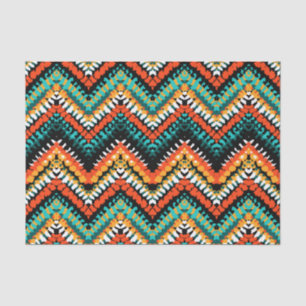 Papel De Seda Teste padrão tribal nativo étnico corajoso