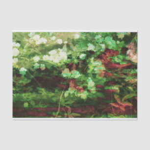 Papel De Seda Teste padrão verde vermelho legal da arte da flor