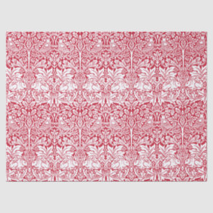 Papel De Seda Teste padrão vermelho do vintage do coelho do