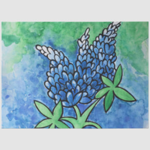 Papel De Seda Texas Bluebonnets