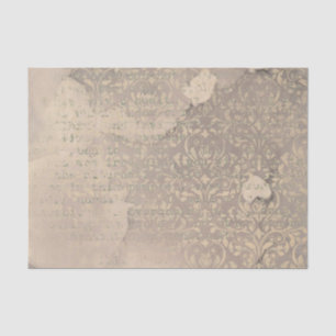 Papel De Seda Texto do Damask e da Máquina de Digitalização
