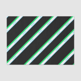 Papel De Seda Texto do Japão com faixa verde-escura escura mínim