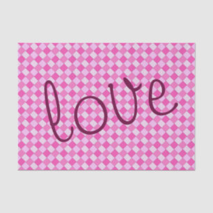 Papel De Seda Texto feito sob encomenda cor-de-rosa tecido