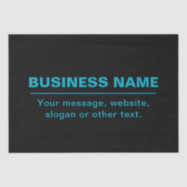 Papel De Seda Texto Personalizável para Empresas Etc. Negrito Ed