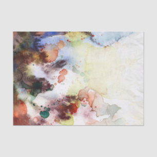 Papel De Seda Textura abstrata do grunge da aguarela com pintura