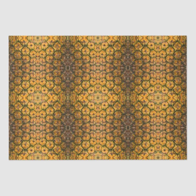 Papel De Seda Textura de casca de abacaxi (Frente )