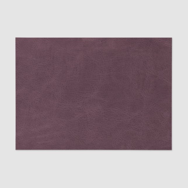 Papel De Seda Textura De Couro Roxo Faux (Frente )