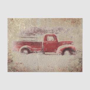 Papel De Seda Textura de fundo de caminhão vermelho rústico retr