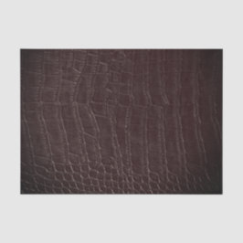 Papel De Seda Textura de Impressão do Alligador Marrom Faux
