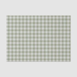 Papel De Seda Textura de Linho Xadrez Buffalo em Gingham Verde S