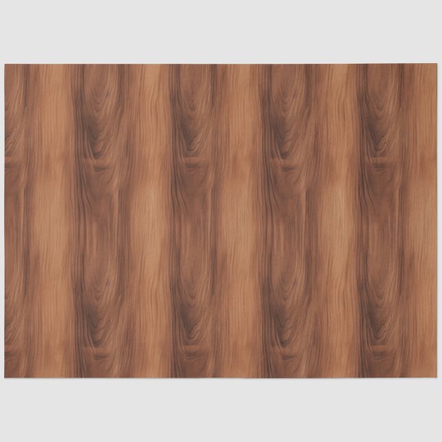 Papel De Seda Textura de madeira marrom, Padrão de grão de madei (Frente )