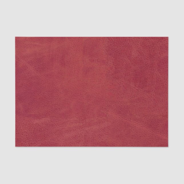 Papel De Seda Textura de Natal Red Faux Leather (Frente )