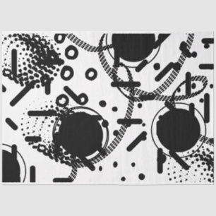 Papel De Seda Textura de ponto grande de Abstrato de linha branc