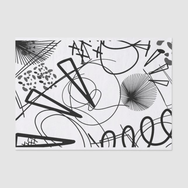 Papel De Seda Textura do Círculo de Triângulo Branco Grande Pret (Frente )