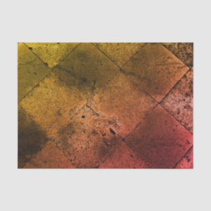 Papel De Seda Textura laranja enferrujada inspirada no Arlequim