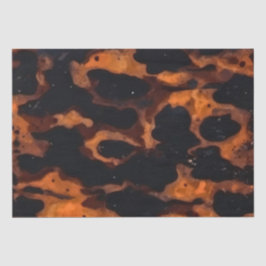 Papel De Seda Textura Marrom e Preta Abstrata, Casco de Tartarug