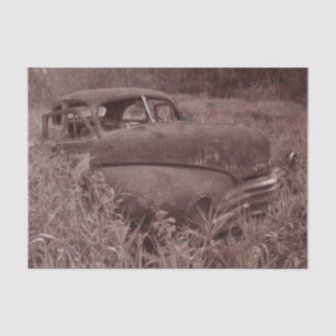 Papel De Seda Textura Marrom Sépia Retro Rústica Antiga de Carro