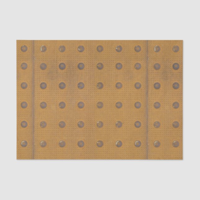 Papel De Seda Textura oxidada industrial do metal (Frente )