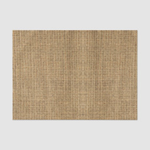 Papel De Seda Textura Realista de Estopa Simples Marrom Claro Rú