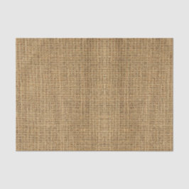 Papel De Seda Textura Realista em Burlap Simples Castanho Russo
