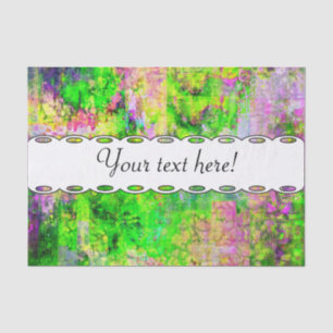 Papel De Seda Textura roxa verde