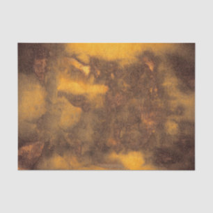 Papel De Seda Textura Russo Vintage Amarelo Marrom Abstrato