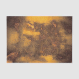Papel De Seda Textura Russo Vintage Amarelo Marrom Abstrato