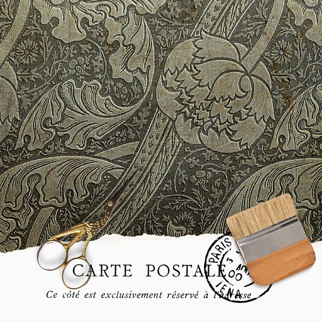 PAPEL DE SEDA TEXTURA RÚSTICA  MÓVEIS DECOUPAGE FLORAL MARROM (Criador carregado)