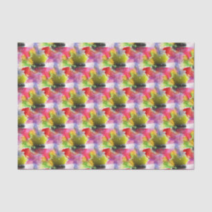 Papel De Seda Textura vermelha, aguarela amarela do design