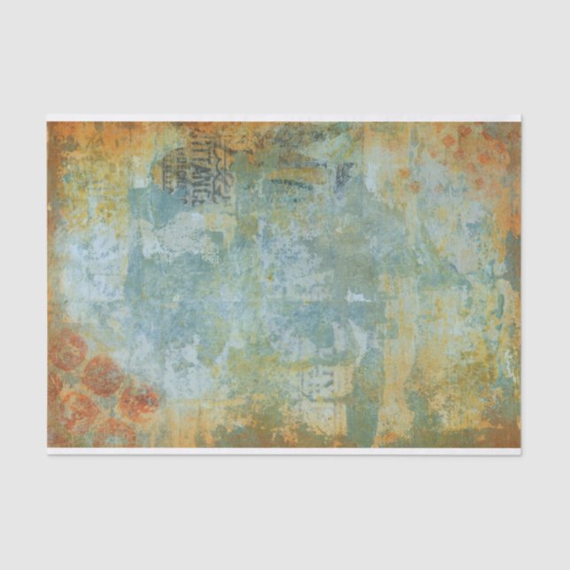 Papel De Seda Textura Vintage Suave (Frente )