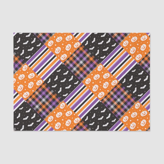 Papel De Seda Texturas de Halloween (Frente )