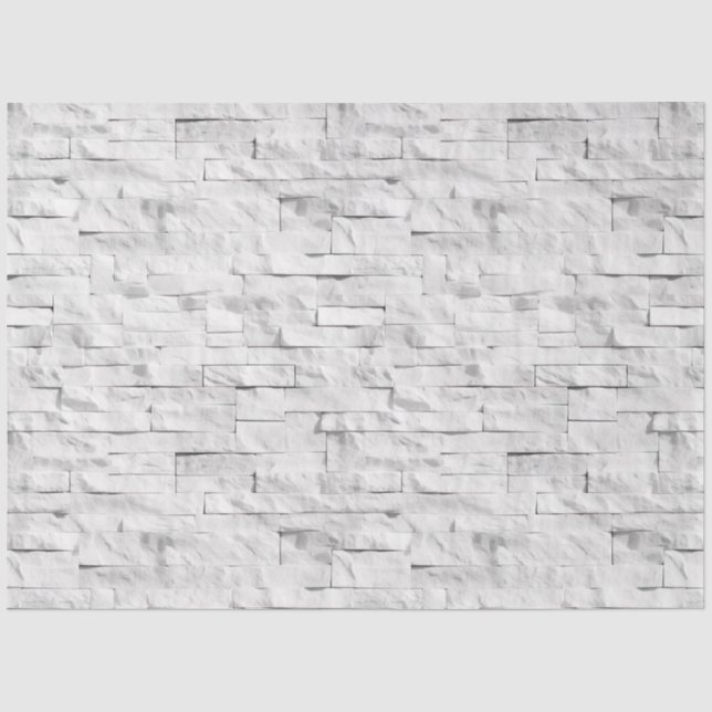 Papel De Seda Texturas em pedra branca Design 1 (Frente )