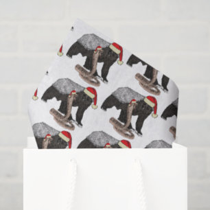 Papel De Seda Texugo Festivo Cobra Valentona Animal de Natal