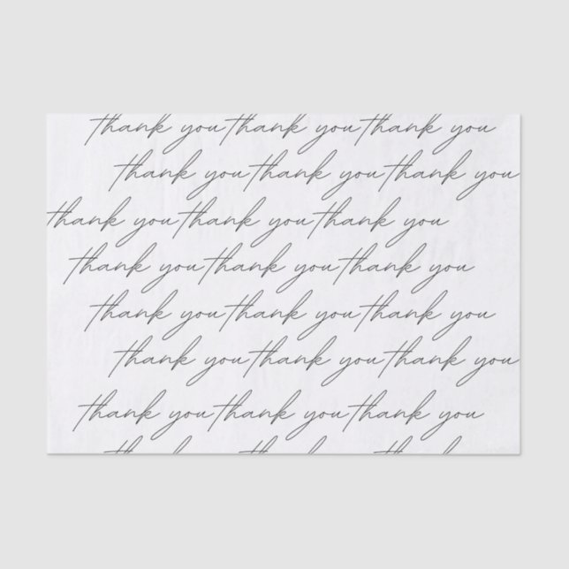 Papel De Seda thank you Tissue Paper (Frente )