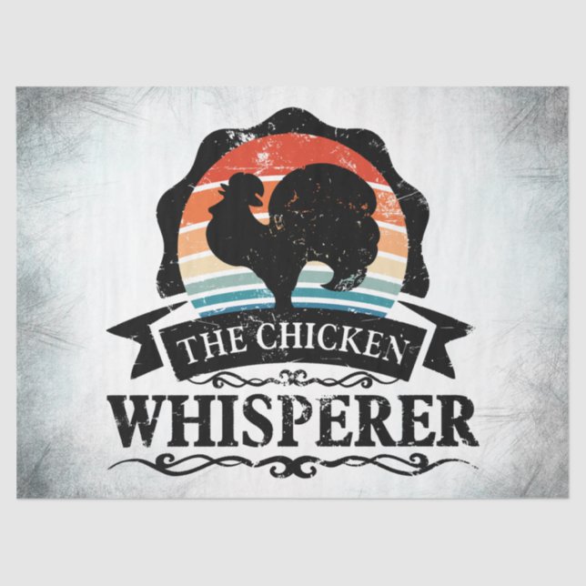 Papel De Seda The Chicken Whisperer Funny (Frente )